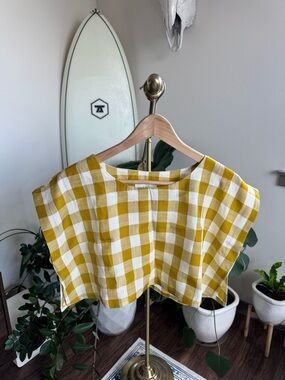 NWOT gingham crop top